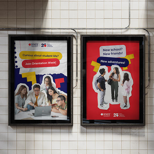 RMIT Orientation 2025 - 02 Posters for the Subway